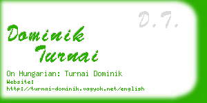 dominik turnai business card